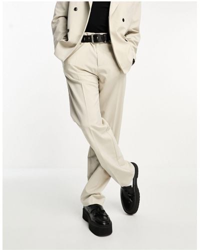 Weekday Lewis Co-ord Regular Fit Suit Pants - White