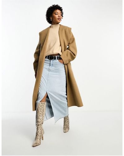 & Other Stories Wool Belted Coat - Natural