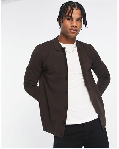 New Look Button Through Cardigan - Black