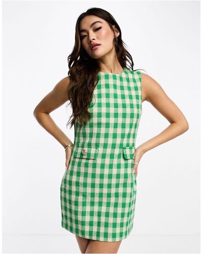 Vero Moda Mini-jurk Van Bouclé - Groen