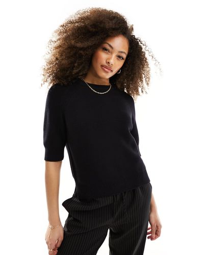 French Connection Short Sleeve Jumper - Black