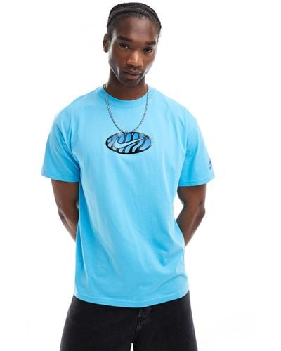 Nike Camiseta azul con estampado gráfico air max day