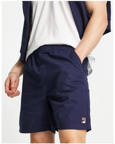 Fila Jersey Shorts With Logo - Blue