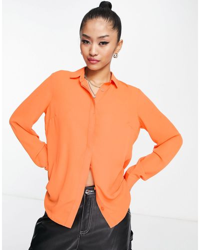 New Look Camicia con bottoni - Arancione
