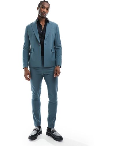 AllSaints Moad Suit Trousers - Blue