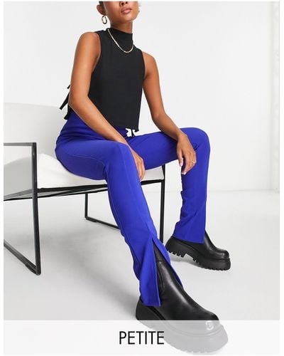 Vero Moda High Waisted Split Front leggings - Blue
