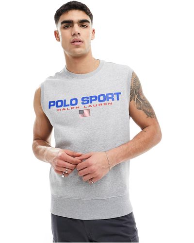 Polo Ralph Lauren – sport capsule – gestricktes trägertop - Grau