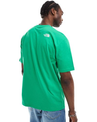 The North Face Camiseta verde esmeralda extragrande