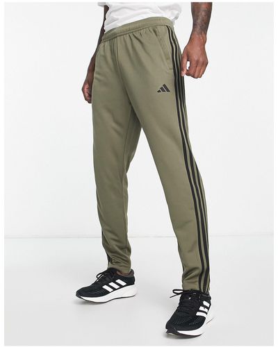 adidas Originals Joggers caquis con 3 rayas train essentials - Verde