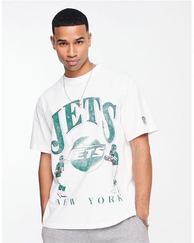 Pull&Bear Jets Nfl Varsity Printed T-shirt - White