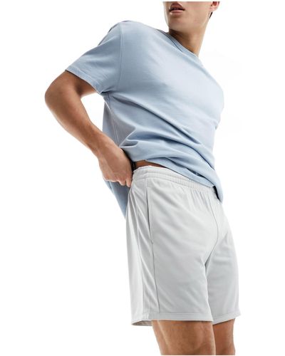 ASOS 4505 Pantalones cortos gris plateado deportivos - Azul