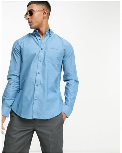 Ben Sherman Oxford Overhemd Met Lange Mouwen - Blauw