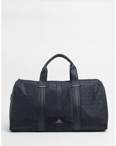 River Island Holdall With Stripe - Black