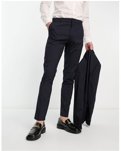 New Look Skinny Suit Trousers - Blue