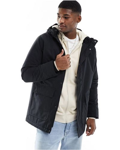 Jack & Jones Parka negra - Azul