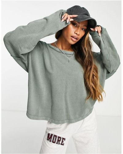Free People Slouchy Jumper - Green