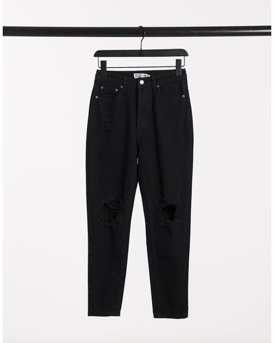 In The Style X Jac Jossa - Distressed Crop Denim Jeans - Zwart