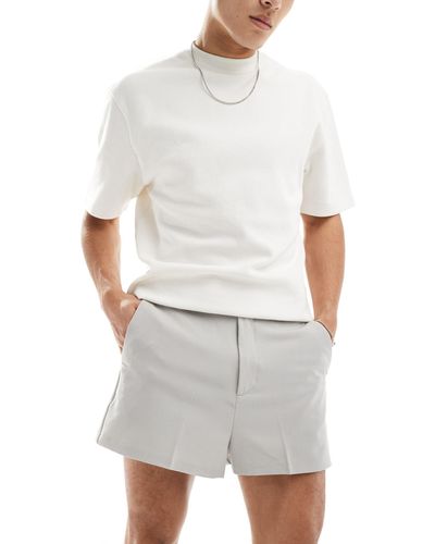 ASOS Smart Cropped Shorts - Gray