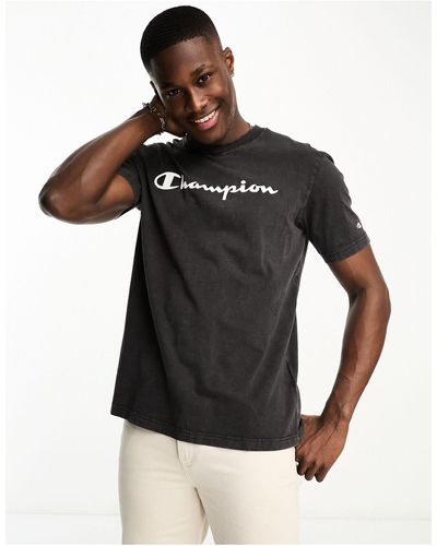 Champion Camiseta lavado legacy old school - Negro