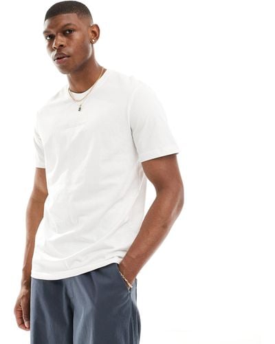 Only & Sons T-shirt bianca con logo tono su tono vestibilità classica - Bianco