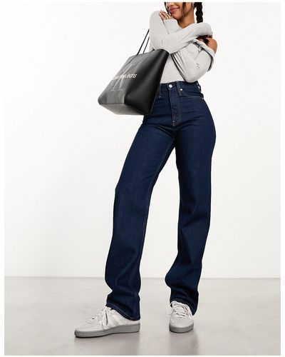 Calvin Klein – straight jeans - Blau