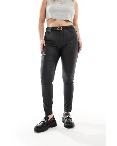 ONLY Coated Skinny Jeans - Black