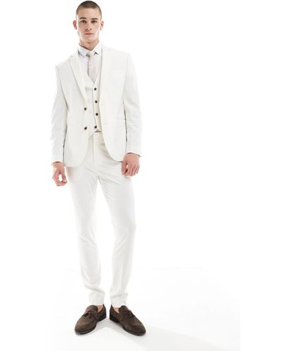 ASOS Skinny Suit Trouser - White