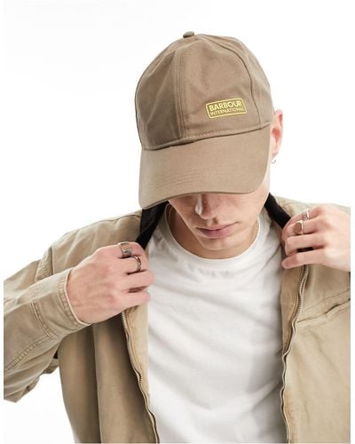 Barbour Norton - cappellino color cammello con logo - Neutro