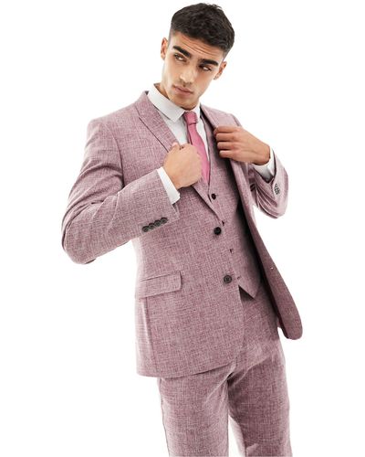 ASOS Wedding Skinny Suit Jacket - Pink