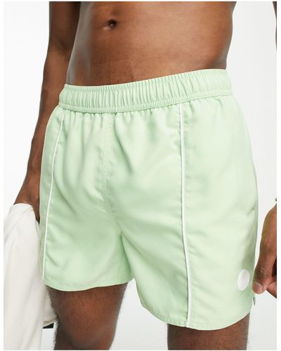 Native Youth Swim Short With Piped Seam - Green
