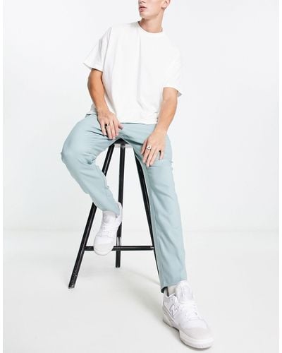 New Look Pantalon habillé décontracté - sauge - Blanc