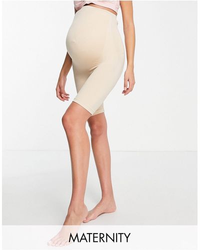 Mama.licious Mamalicious Maternity Over The Bump Shapewear Shorts - White