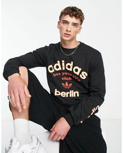 adidas Originals Sweatshirt Met Berlin-logo - Zwart