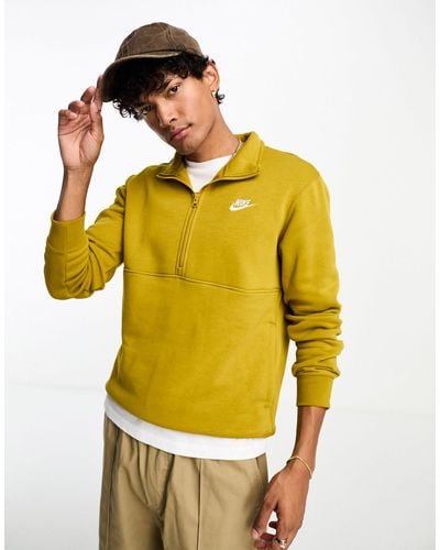 Nike Club Half-zip Top - Yellow