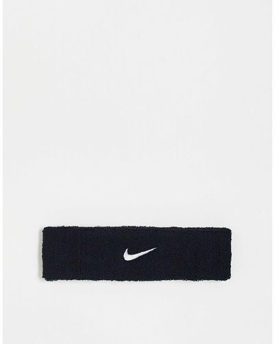 Nike Cinta para el pelo negra unisex con logo swoosh - Blanco