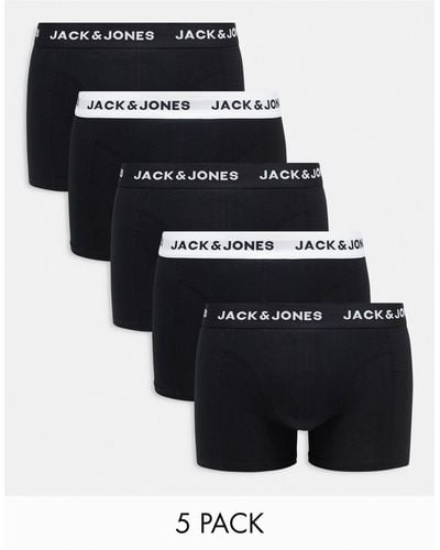Jack & Jones – 5er-pack trunks - Schwarz