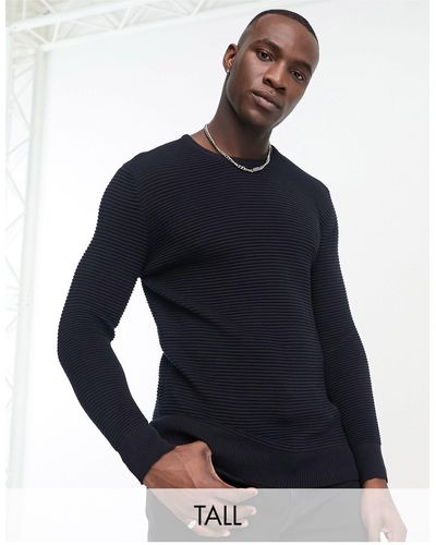 French Connection Tall – ottoman-pullover - Blau