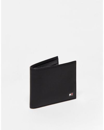 Tommy Hilfiger Eton Mini Billfold Leather Wallet - Black