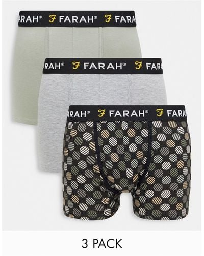 Farah 3 Pack Boxers - White