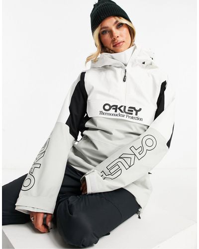 Oakley Tnp Insulated Anorak Ski Jacket - Gray