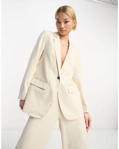 Object Tailored Blazer - Natural