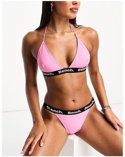 Bench Logo Triangle Bikini Set - Pink