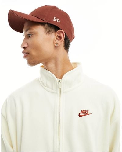 Nike – club – fleece-jacke - Weiß