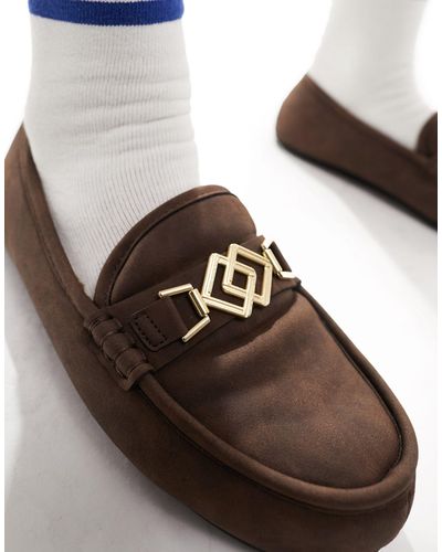 ASOS Moccasin Slippers - Brown
