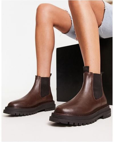 ASOS Appreciate Leather Chelsea Boots - Black