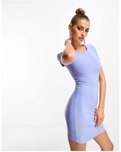 Fashionkilla – wendbares, kurzärmliges minikleid - Blau