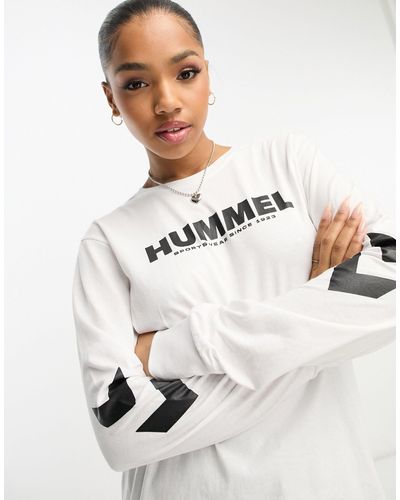 Hummel Legacy - t-shirt unisexe à manches longues - Blanc