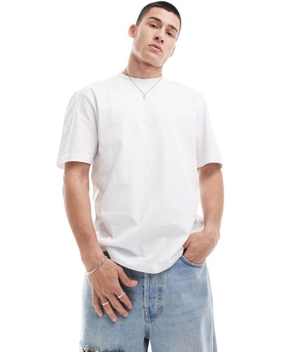 River Island Studio - t-shirt bianca a maniche corte - Bianco