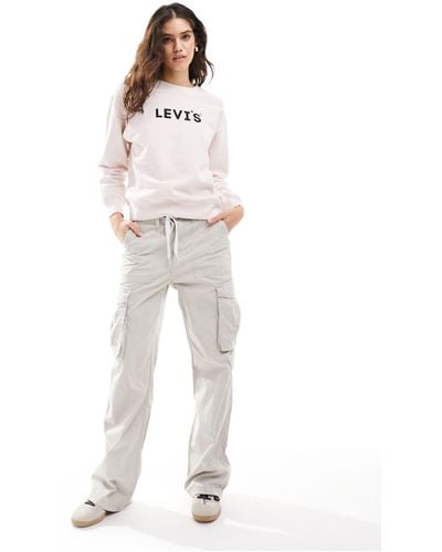 Levi's Exclusive To Asos Sweatshirt With Headline Chest Logo - White