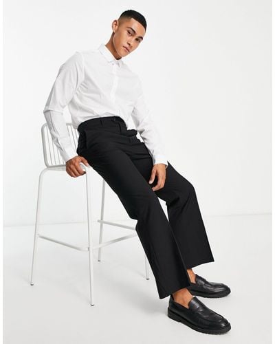 Weekday – franklin – ausgestellte anzughose - Weiß